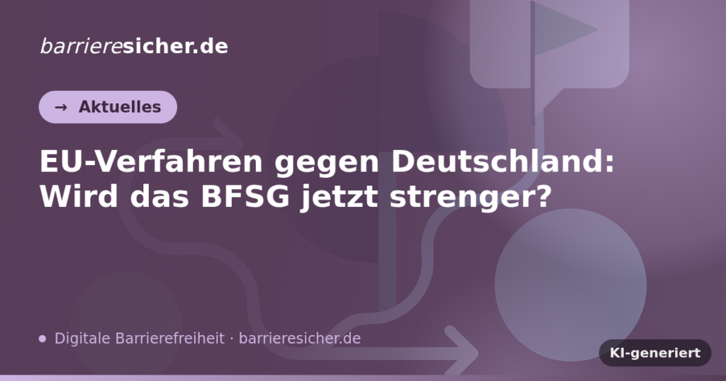 EU-Verfahren gegen Deutschland: Wird das BFSG jetzt strenger?
